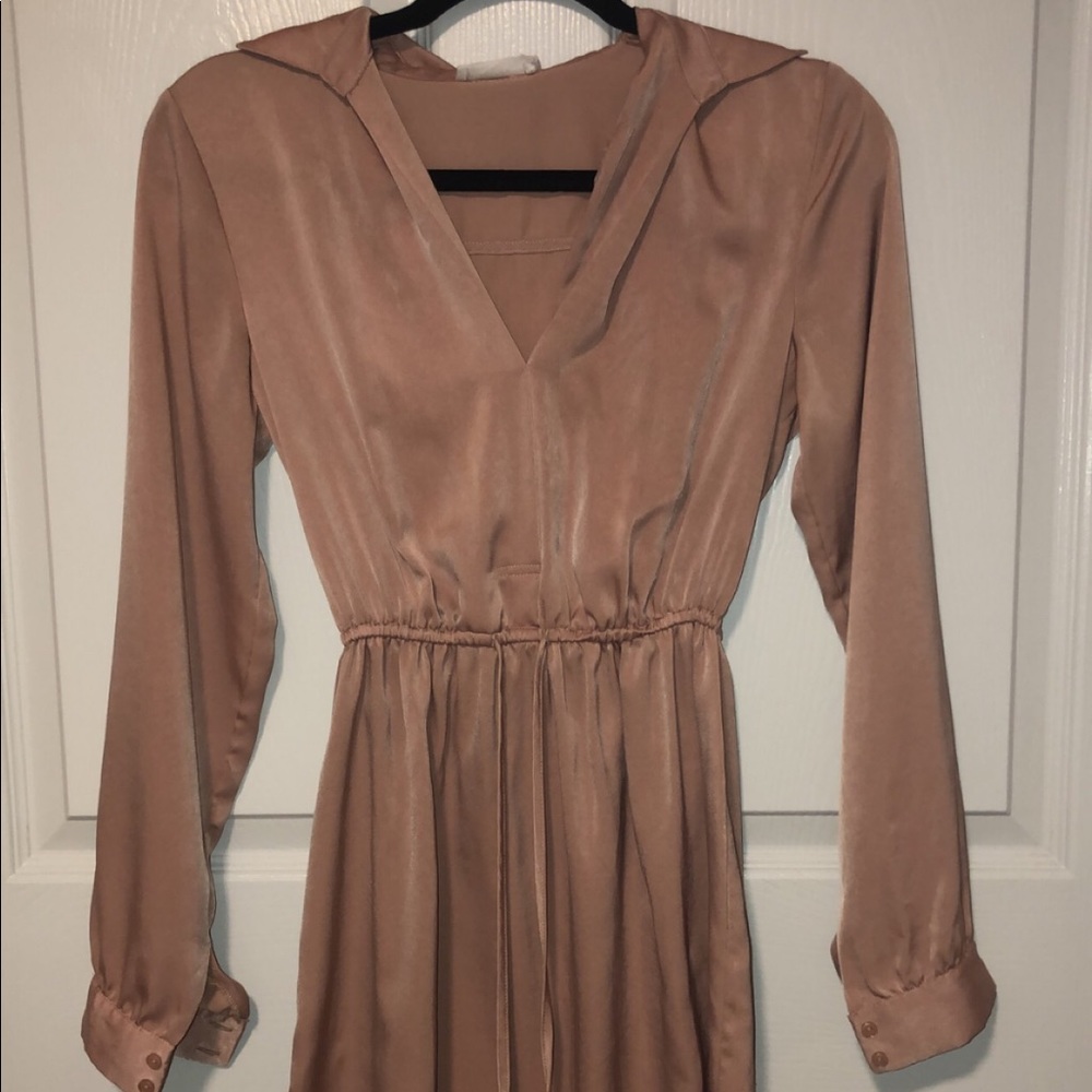 Long sleeve mini dress